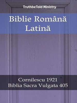 cover image of Biblie Română Latină